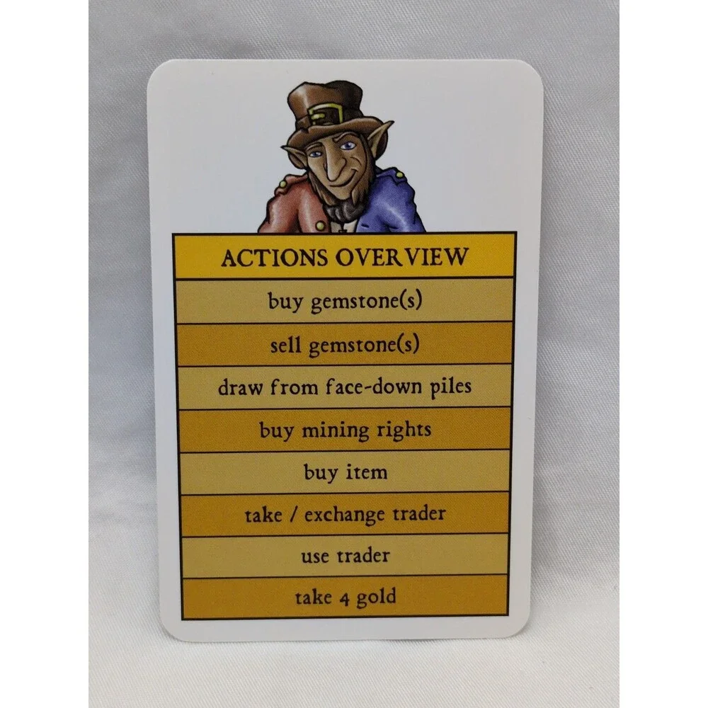 Gnomes Of Zavandor Actions Overview Promo Card